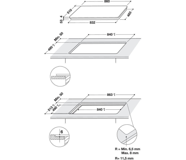 Whirlpool PLYTA INDUKCYJNA SMP 9010 C/NE/IXL ### - 1017147 - zdjęcie 12